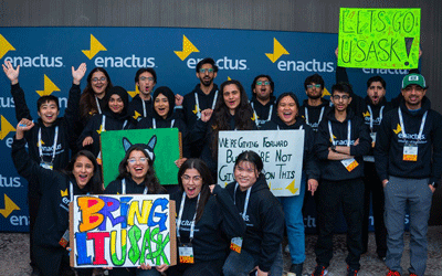 Enactus University of Saskatchewan celebrates three wins at Western Canada regional exposition, earns spot in national competition