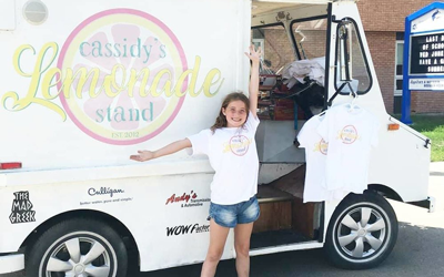 Cassidy's lemonade stand wins $750 prize
